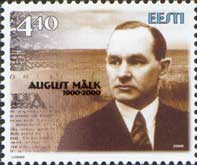 Writer August Malk, 1v; 4.40 Kr
