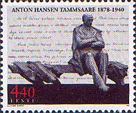 Monument of Writer Anton Hansen Tammsaare, 1v; 4.40 Kr