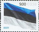 125 лет Национальному Флагу Эстонии, самоклейка, 1м; 9.0 Кр