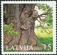 Nature protection, Oak, selfadhesive, 1v; 15s