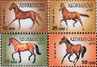 Definitives, Horses, 4v; 10, 20, 30, 50g