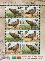 Azerbaijan-Belarus joint issue, Eagles, М/S of 4 sets
