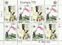 EUROPA’93, Painter M.Shagall, M/S of 4 sets
