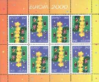 EUROPA'2000, M/S of 8v; 250 R x 8