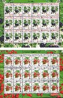 Definitives, Berries, 2 М/S of 18 sets