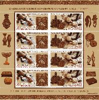 Belarus-Moldova joint issue, Folk crafts, М/S of 4 sets