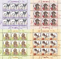 Fauna, Puppies, 4 М/S of 9 sets