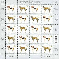 Estonia-Kazakhstan joint issue, Fauna, Dogs, M/S of 10 sets