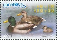 UNICEF, Fauna, Ducks, 1v; 4.40 + 1.0 Kr