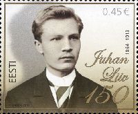 Poet Juhan Liiv, 1v; 0.45 EUR