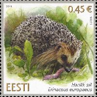 Fauna, Hedgehog 1v; 0.45 EUR
