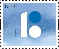 100y of the Republic of Estonia, selfadhesive, 1v; 1.50 EUR