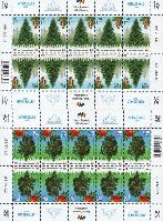 Estonia-Romania joint issue, Forest, 2 М/S of 10 sets
