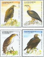 Fauna, Birds of prey, 4v; 10, 30, 50, 70t