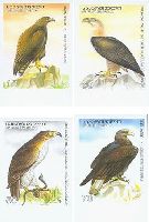 Fauna, Birds, 4v imperforated; 10, 30, 50, 70t