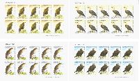 Fauna, Birds, imperforated, 4 M/S of 10 sets