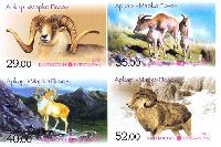 Fauna, Pamir sheep, 4v imperforated; 29, 35, 40, 52 S