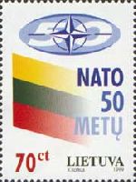 NATO and Lithuania, 1v; 70ct