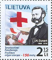 Red Cross, Henri Dunand, 1v; 2.15 Lt
