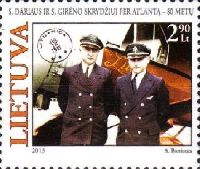 80y of S.Darius and S.Girėnas Transatlantic Flight, 1v; 2.90 Lt