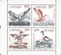 Mare Balticum, Birds, 4v; 4 x 5.00 LV0000R