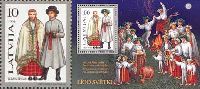 Folk costumes, Ligo holiday, 1v + Block; 10, 100s