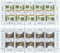 EUROPA'99, Nature reserves of Latvia, 2 M/S of 10 sets