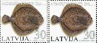 Fauna, Fishes, three sides perforation, 2v; 30s x 2