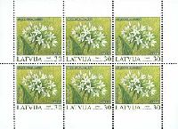 Protected plants, three sides perforation, M/S of 6v; 30s x 6