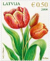 Flora, Tulpes, 1v; 0.50 EUR