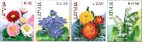Definitives, Flowers, 4v; 0.01, 0.04. 0.07, 0.50 EUR