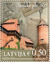Turaida Castle, 1v; 0.50 EUR