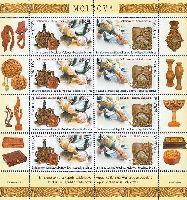 Moldova-Belarus joint issue, Folk crafts, М/S of 4 sets