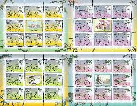 Bicycles, 4 M/S of 8 sets & label