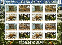 WWF, Mountain weasel, M/S of 4 sets