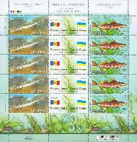 Ukraine-Moldavia joint issue, Fauna, Fishes, M/S of 5 sets